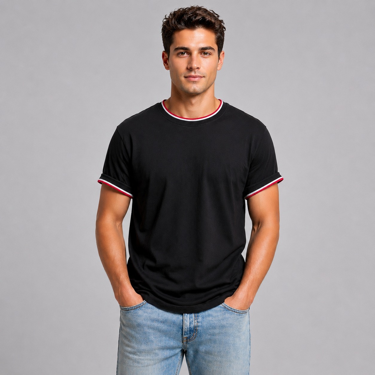 Black Ringer T-Shirt