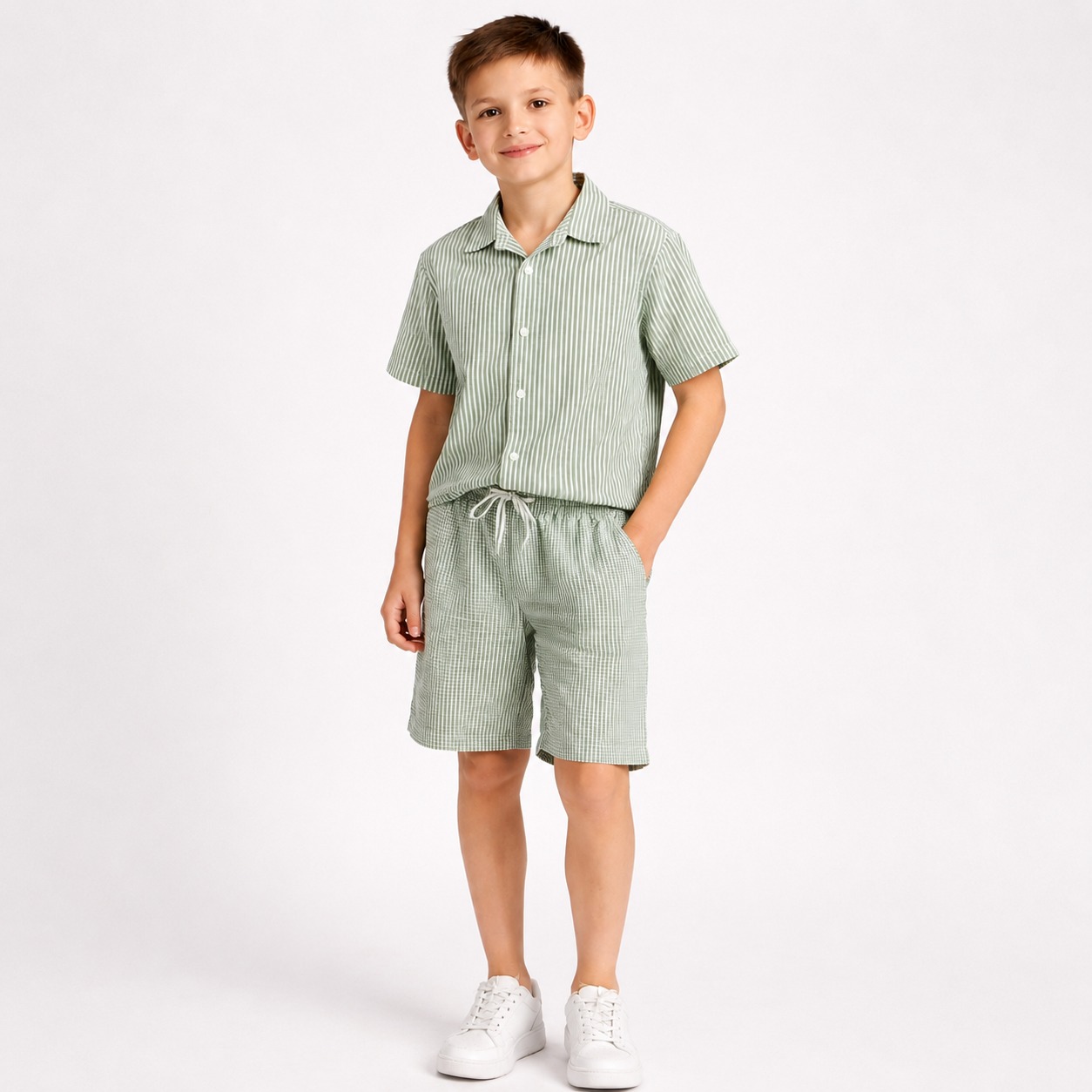 Cotton Boys Set Shirt+Shorts